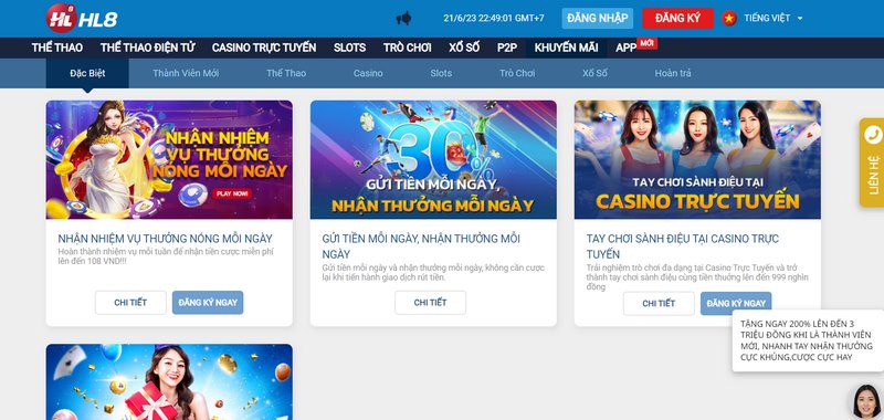 Rất nhiều khuyến mãi khủng đang chờ anh em tại HL8