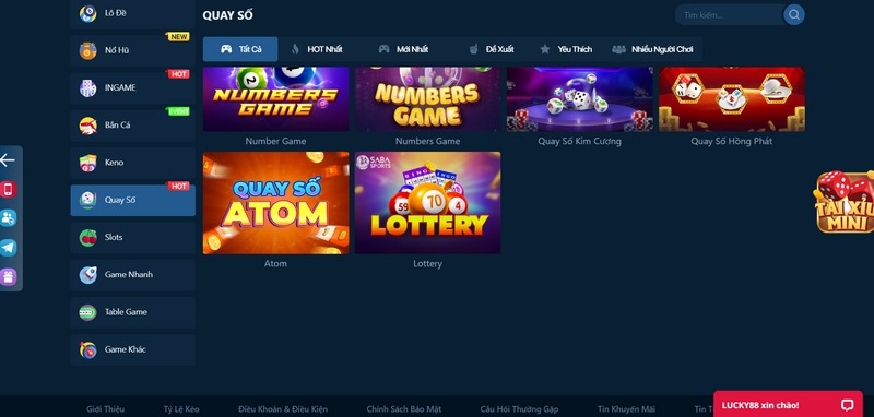 Ngoài những chuyên mục chính sân chơi còn cung cấp nhiều trò cá cược khác 