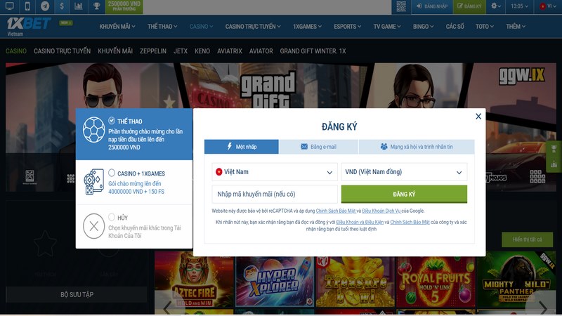 Hoàn tất đăng ký khi đã nhập xong các thông tin cần thiết